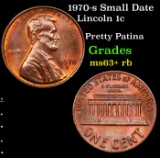 1970-s Small Date Lincoln Cent 1c Grades Select+ Unc RB