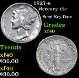 1927-s Mercury Dime 10c Grades xf
