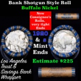 Buffalo Nickel Shotgun Roll in Old Bank Style 'Los Angeles Trust And Savings Bank  Wrapper 1920& s M