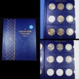 Near Complete Eisenhower Dollar Book 1971-1976 13 coins Grades