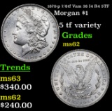 1878-p 7/8tf Vam 38 I4 R4 5TF Morgan Dollar $1 Grades Select Unc