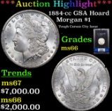 ***Auction Highlight*** NGC 1884-cc GSA Hoard Morgan Dollar $1 Graded ms66 By NGC (fc)