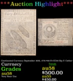 ***Auction Highlight*** Continental Currency September 26th, 1778 $30 Fr-CC83 Sig F. Cather Choice A