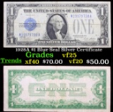 1928A $1 Blue Seal Silver Certificate vf+