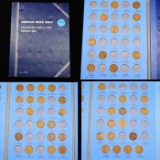 Partial Lincoln Cent Book 1909-1940 43 coins Grades