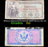 Military Payment Certificate (MPC) Series 481 10c f+
