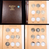 Partial Eisenhower Dollar Book 1971-1978 13 coins Grades