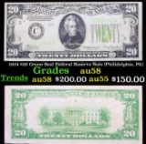 1934 $20 Green Seal Federal Reserve Note (Philidelphia, PA) Choice AU/BU Slider