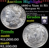 ***Auction Highlight*** 1890-o Vam 11 R5 Morgan Dollar $1 Graded GEM+ Unc By USCG (fc)