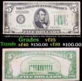 1928B $5 Green Seal Federal Reserve Note (Richmond, VA) Redeemable In Gold vf+