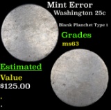 Mint Error Washington Quarter 25c Grades Select Unc