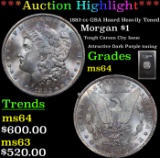 ***Auction Highlight*** 1882-cc GSA Hoard Heavily Toned Morgan Dollar $1 Grades Choice Unc (fc)