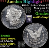 ***Auction Highlight*** 1899/18-9-o Vam 12 Morgan Dollar $1 Graded GEM Unc DMPL BY USCG (fc)