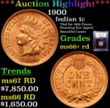 ***Auction Highlight*** 1900 Indian Cent 1c Graded GEM++ RD By USCG (fc)