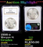 ***Auction Highlight*** NGC 1898-o Morgan Dollar $1 Graded ms66 By NGC (fc)