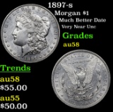 1897-s Morgan Dollar $1 Grades Choice AU/BU Slider
