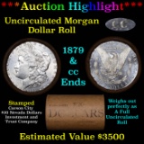 ***Auction Highlight*** 1879 & CC Uncirculated Morgan Dollar Shotgun Roll (fc)