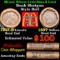 Mixed small cents 1c orig shotgun roll, 1917-d Wheat Cent, 1897 Indian cent other end, McDonalds Wra