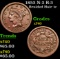 1853 N-2 R-3 Braided Hair Large Cent 1c Grades xf