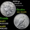 1935-p Peace Dollar $1 Grades Unc Details