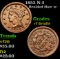 1852 N-3 Braided Hair Large Cent 1c Grades vf details