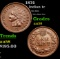 1874 Indian Cent 1c Grades Choice AU/BU Slider