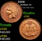 1880 Indian Cent 1c Grades xf