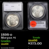 1898-o Morgan Dollar $1 Graded ms66 By SEGS