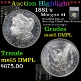 ***Auction Highlight*** 1881-s Morgan Dollar $1 Graded ms65 DMPL By SEGS (fc)