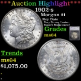 ***Auction Highlight*** 1902-s Morgan Dollar $1 Graded ms64 By SEGS (fc)