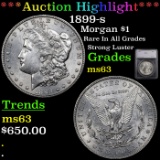 ***Auction Highlight*** 1899-s Morgan Dollar $1 Graded ms63 By SEGS (fc)