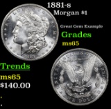 1881-s Morgan Dollar $1 Grades GEM Unc