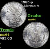 1885-p Morgan Dollar $1 Grades Choice Unc