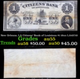 New Orleans, LA Citizens' Bank of Louisiana $1 18xx LA43710 Grades Choice AU