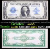 1923 $1 large size Blue Seal Silver Certificate, Fr-238 Signatures of Woods & White Grades Choice AU