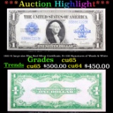 ***Auction Highlight*** 1923 $1 large size Blue Seal Silver Certificate, Fr-238 Signatures of Woods