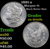 1891-s Morgan Dollar $1 Grades AU Details