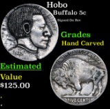 Hobo Buffalo Nickel 5c Grades Hand Carved