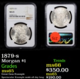 NGC 1879-s Morgan Dollar $1 Graded ms65 By NGC