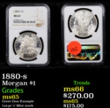 NGC 1880-s Morgan Dollar $1 Graded ms65 By NGC