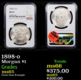 NGC 1898-o Morgan Dollar $1 Graded ms65 By NGC