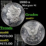 1880-s Morgan Dollar $1 Grades GEM+ Unc