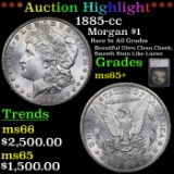 ***Auction Highlight*** 1885-cc Morgan Dollar $1 Graded ms65+ By SEGS (fc)