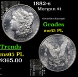 1882-s Morgan Dollar $1 Grades GEM Unc PL