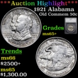 ***Auction Highlight*** 1921 Alabama Old Commem Half Dollar 50c Graded ms65+ BY SEGS (fc)