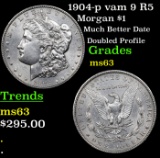 1904-p vam 9 R5 Morgan Dollar $1 Grades Select Unc