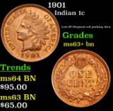 1901 Indian Cent 1c Grades Select+ Unc BN