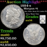 ***Auction Highlight*** NGC 1884-s Morgan Dollar $1 Graded au58 By NGC (fc)