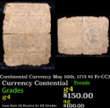 Continental Currency May 10th, 1775 $3 Fr-CC3 Grades g, good