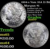 1904-o Vam 35A I3 R6 Morgan Dollar $1 Grades Choice+ Unc